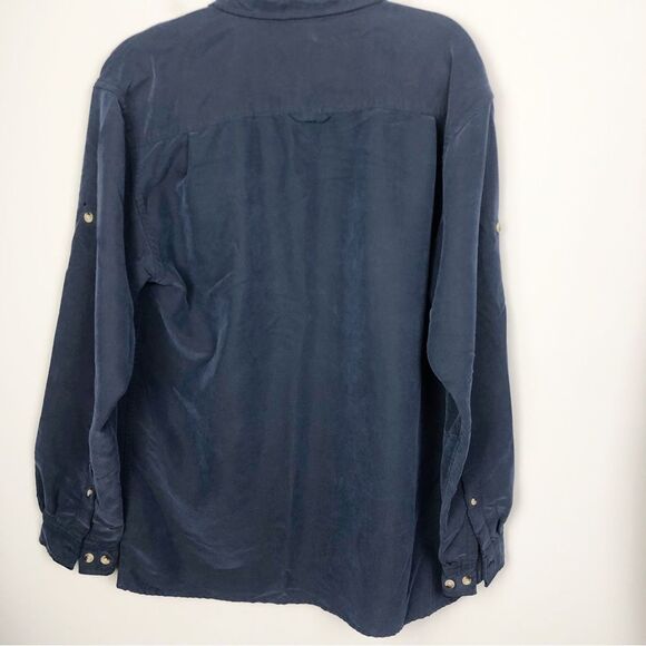THE NORTH FACE | Navy Blue Long Sleeve Button Down Shirt Men’s Size Medium - Picture 6 of 7